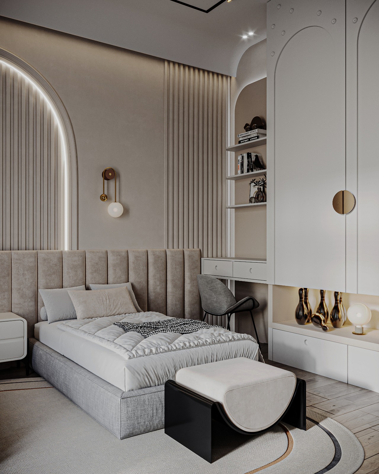 女孩卧室丨沙特阿拉伯丨Decore Holic Design-6