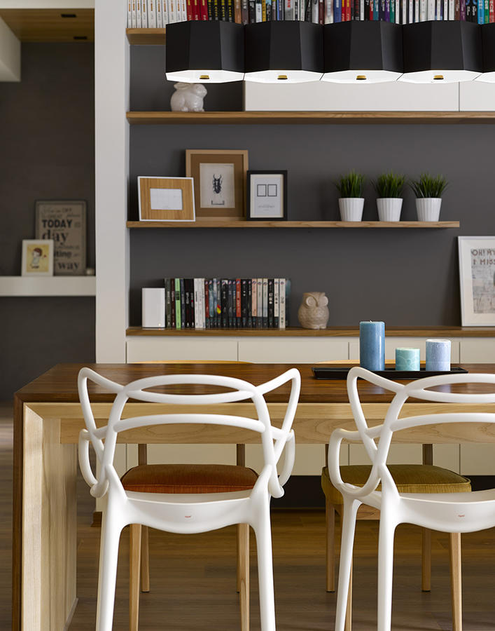 台北 35 坪实木温馨宅 营造亲子互动空间-7