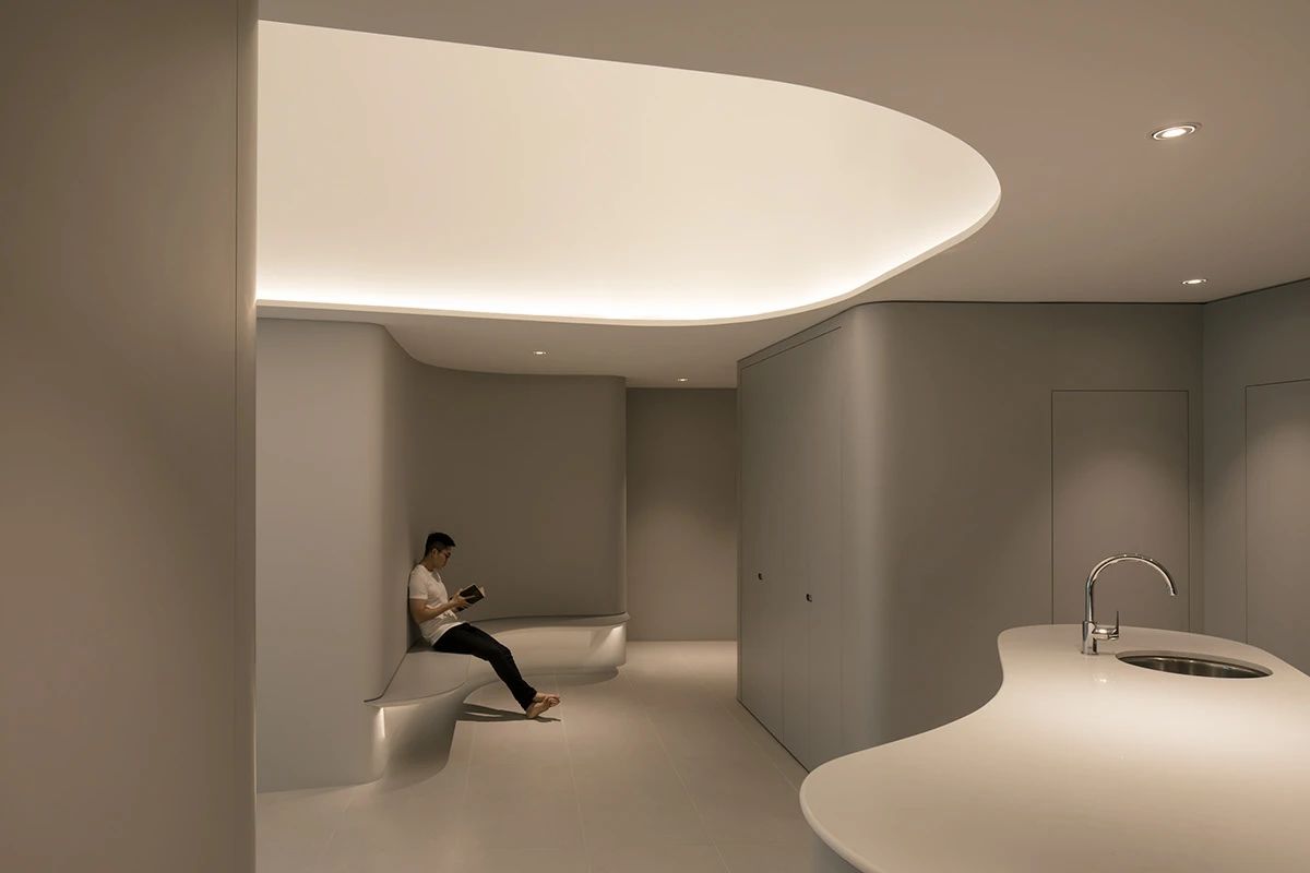 932 Design 打造极致简约住宅,圆形曲线诠释舒适生活-17
