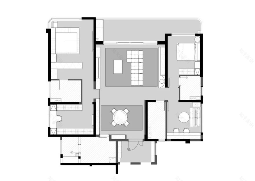 西派城现代暗黑主义设计丨奇点上宅-5