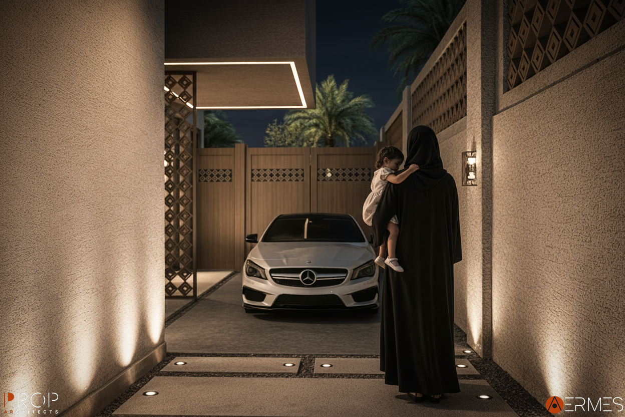 别墅外立面及景观丨沙特阿拉伯丨PROP & AERMES ARCHITECTS-13