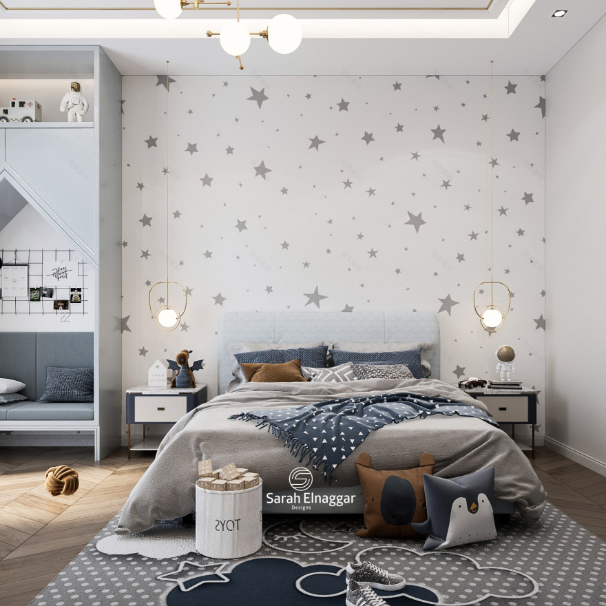 男孩卧室设计-8