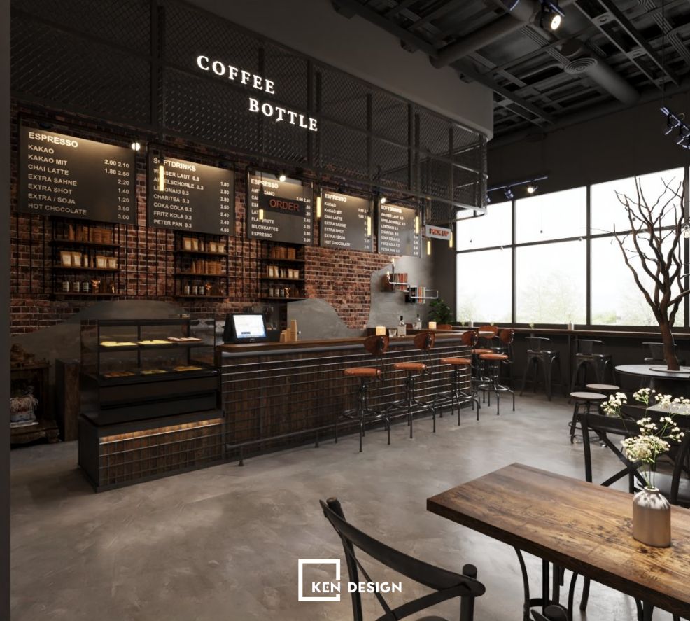 Coffee Bottle咖啡店设计丨KenDesign-11