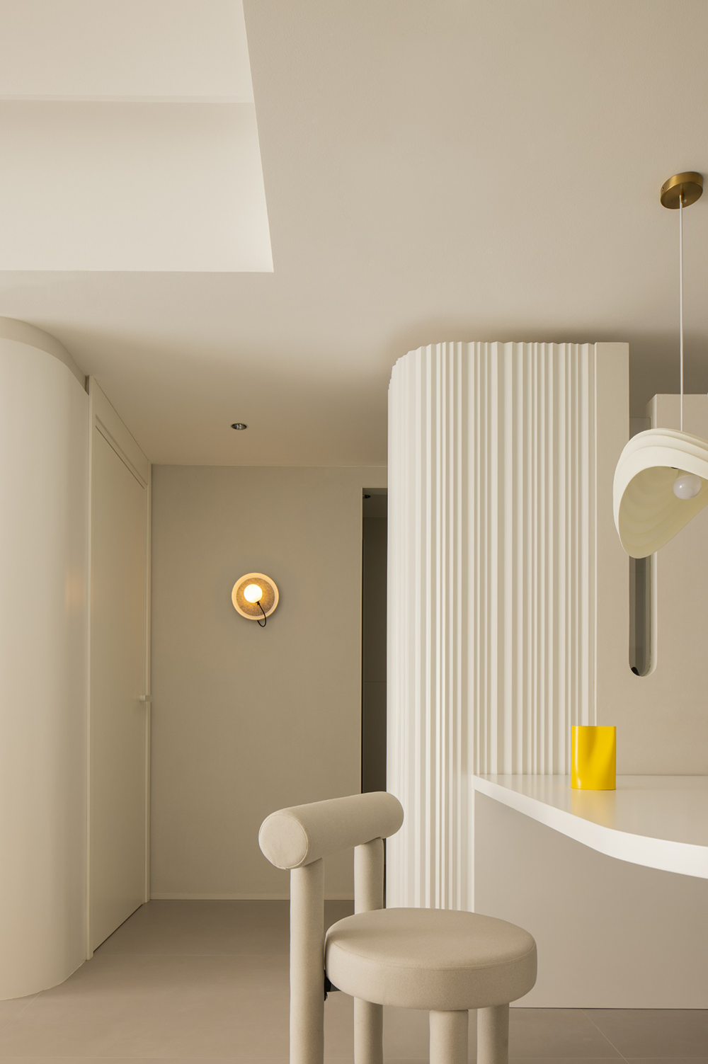 奶油色系温馨跃层家居设计丨中国汕头丨杜弗设计-19