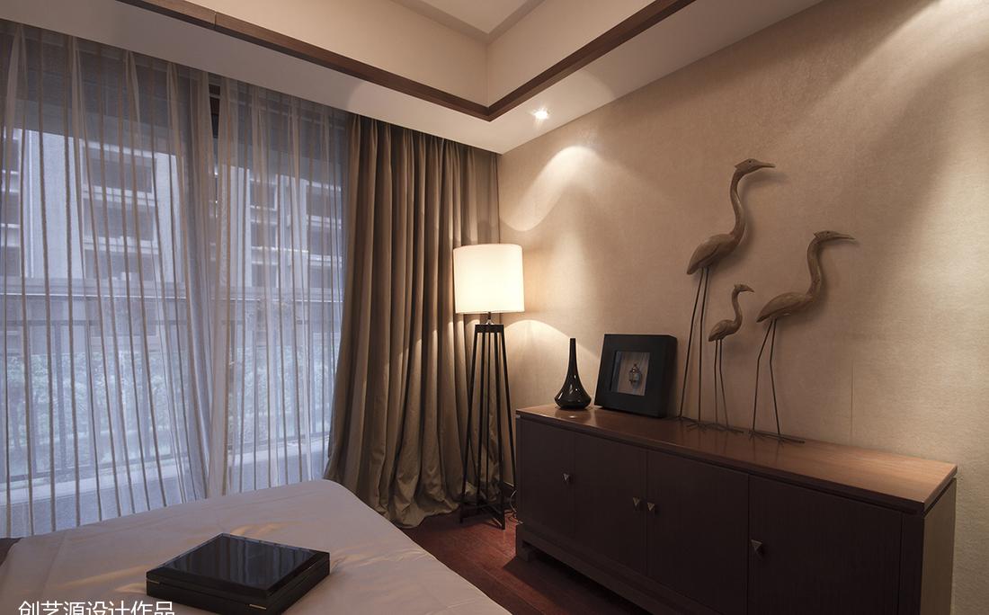 创艺源设计丨平层丨110平米拥抱生活的家——新中式三房一厅-2