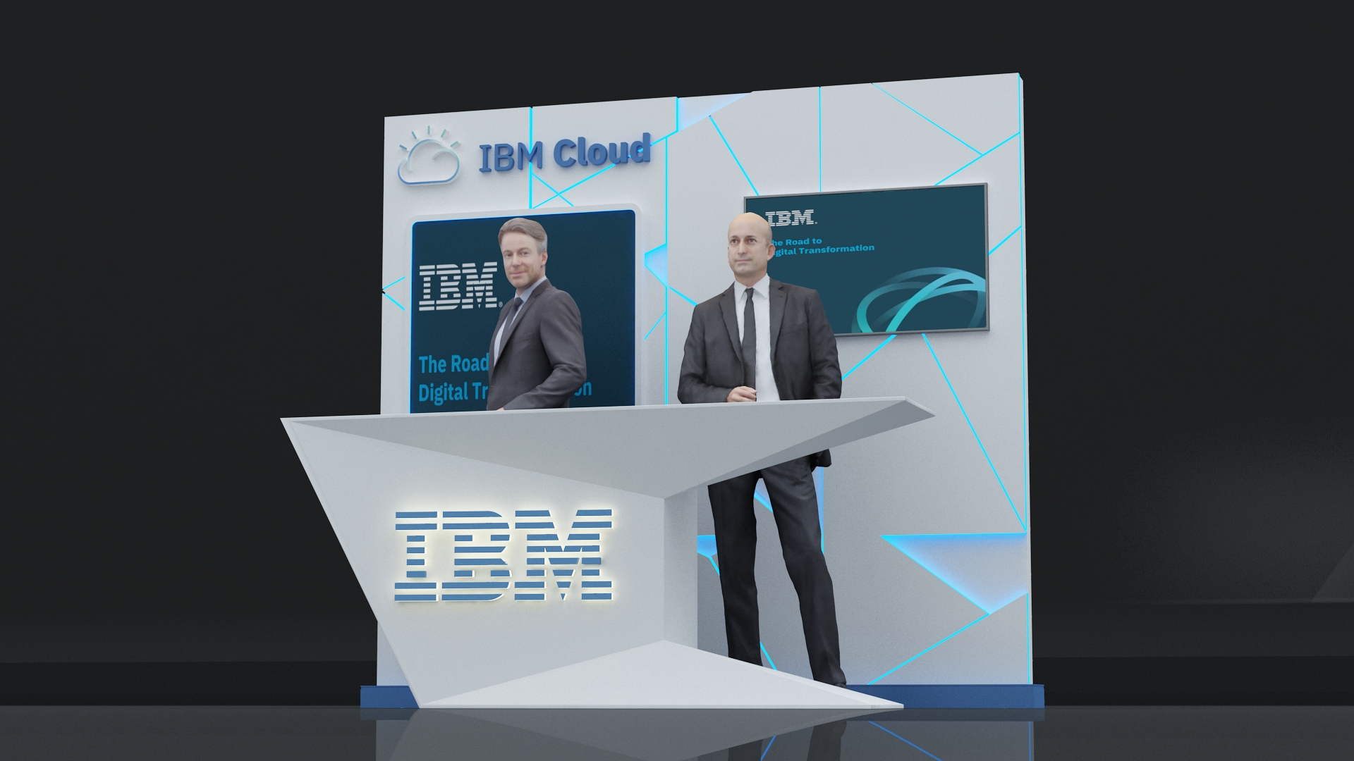 IBM Registration Counter & Backdrop-6