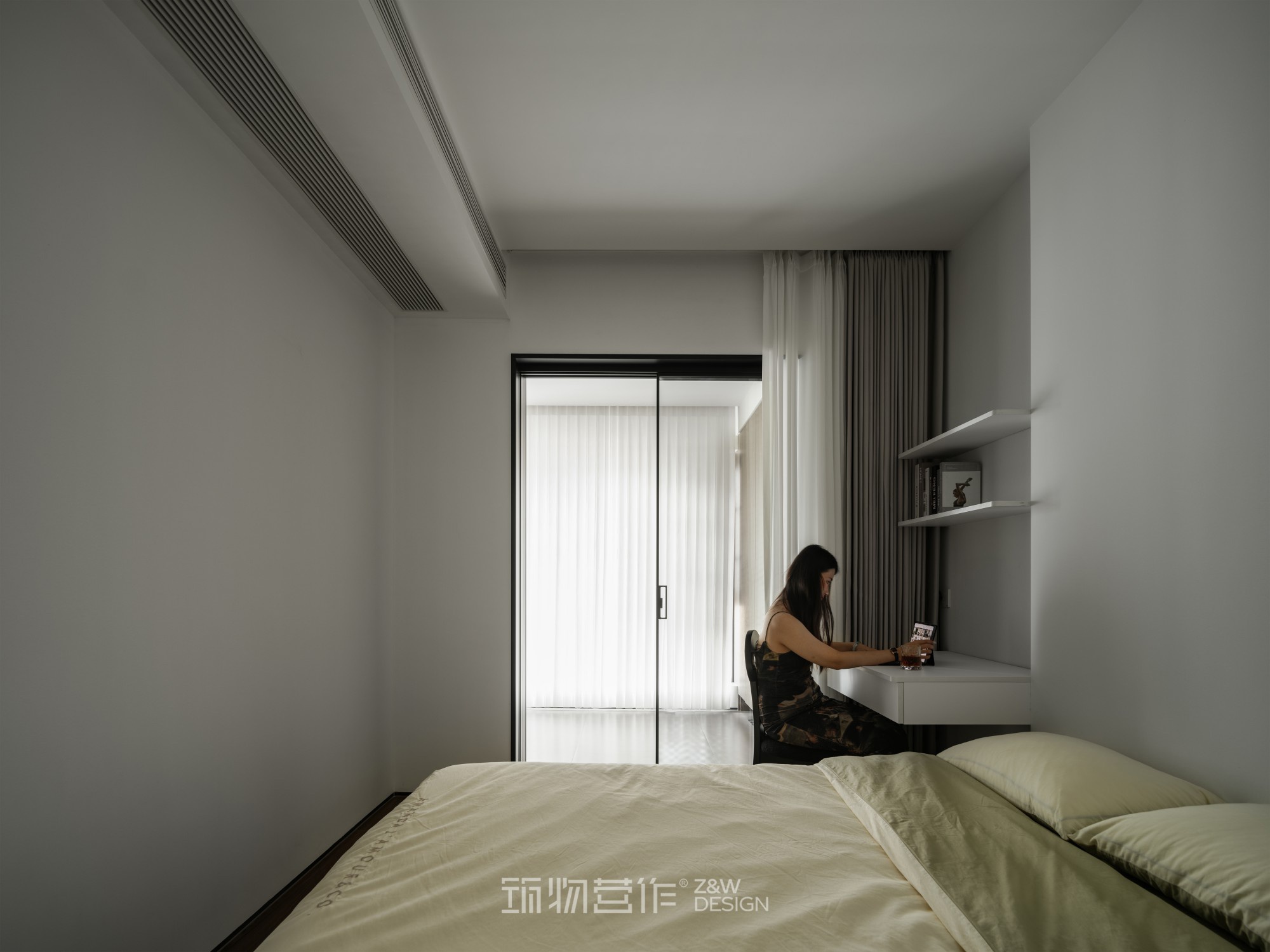 筑物营作实景｜180㎡暗调极简婚房设计-51