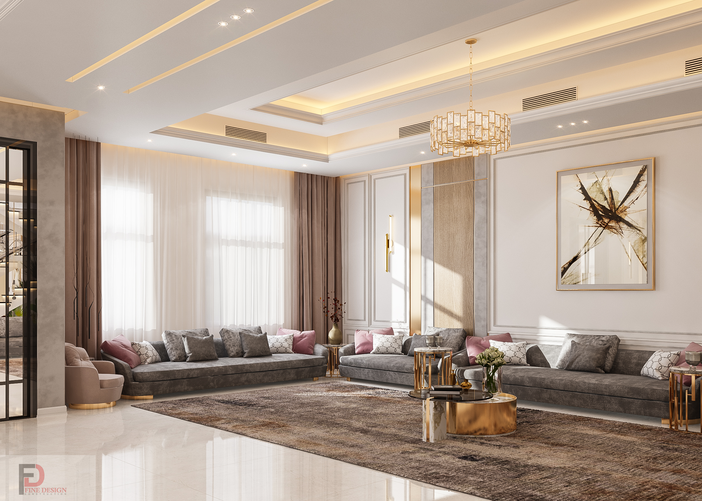 Reception and Living Space design-0