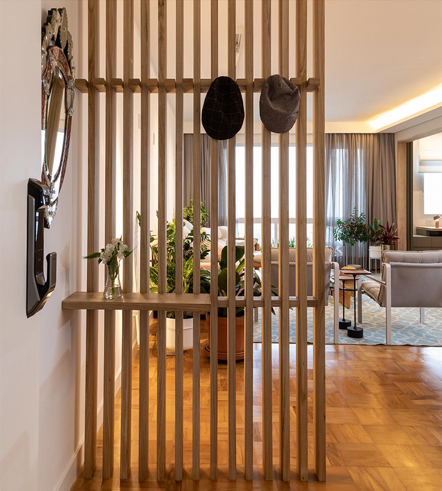 巴西 Apartamento Consolação | 木质美感与设计巧思的完美结合-1