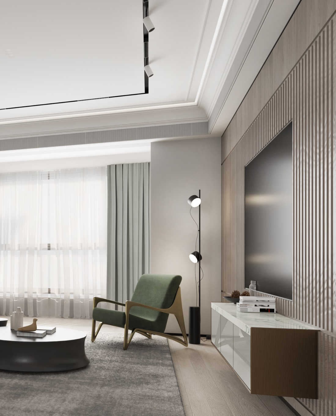 128 平米北欧风格设计-2