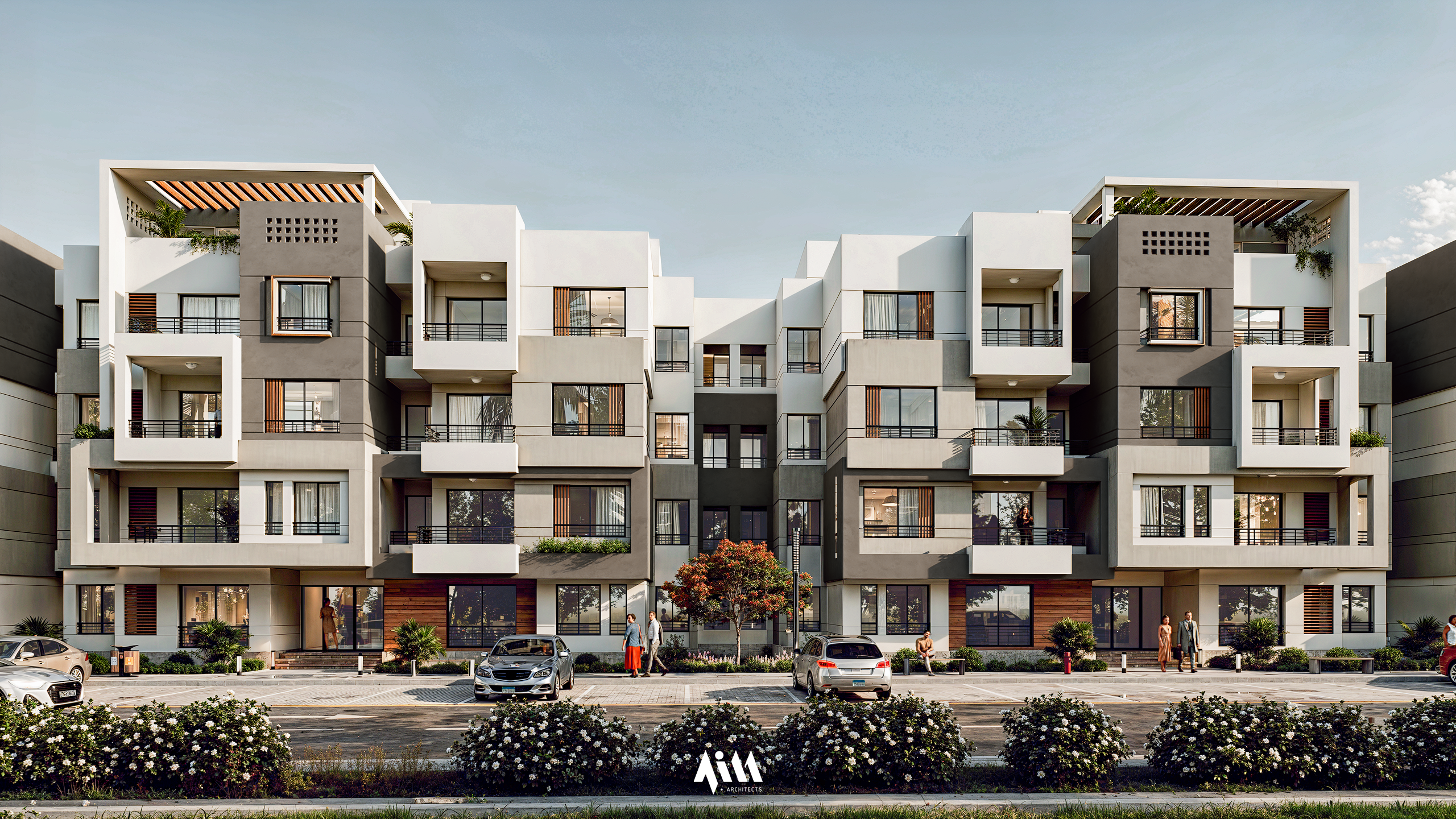 新明亚的金门公寓（注：Residence常见释义为住宅、公寓等，这里结合语境选择公寓；New Minya推测为地名新明亚，若该地有特定官方译法，以官方译法为准 ） 丨埃及丨AIM  Plus Architects-5