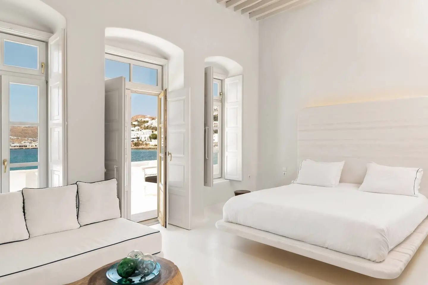 希腊米克诺斯白色别墅，尽享海天一色-5