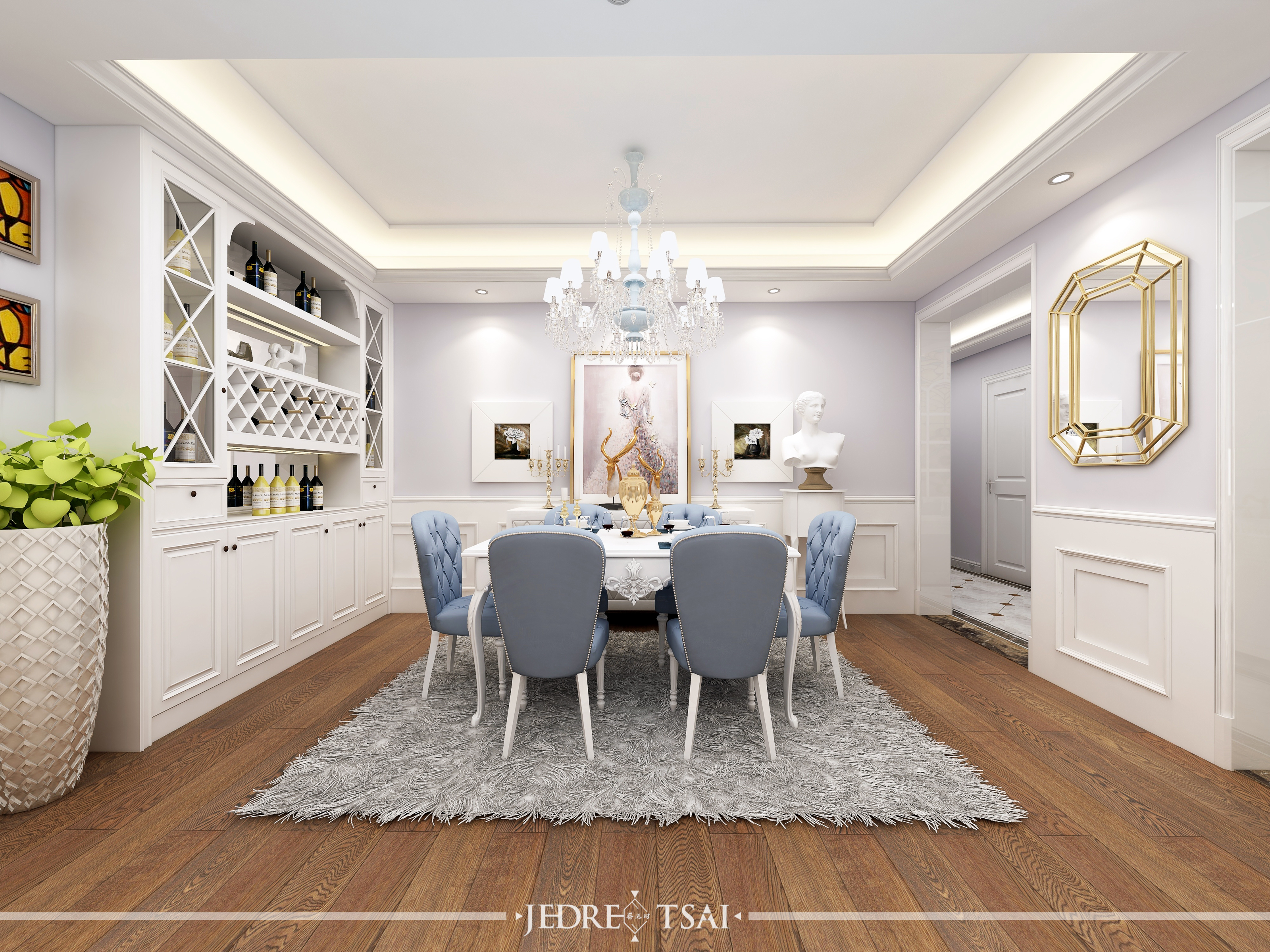 紫粉简欧风，温馨浪漫优雅-11