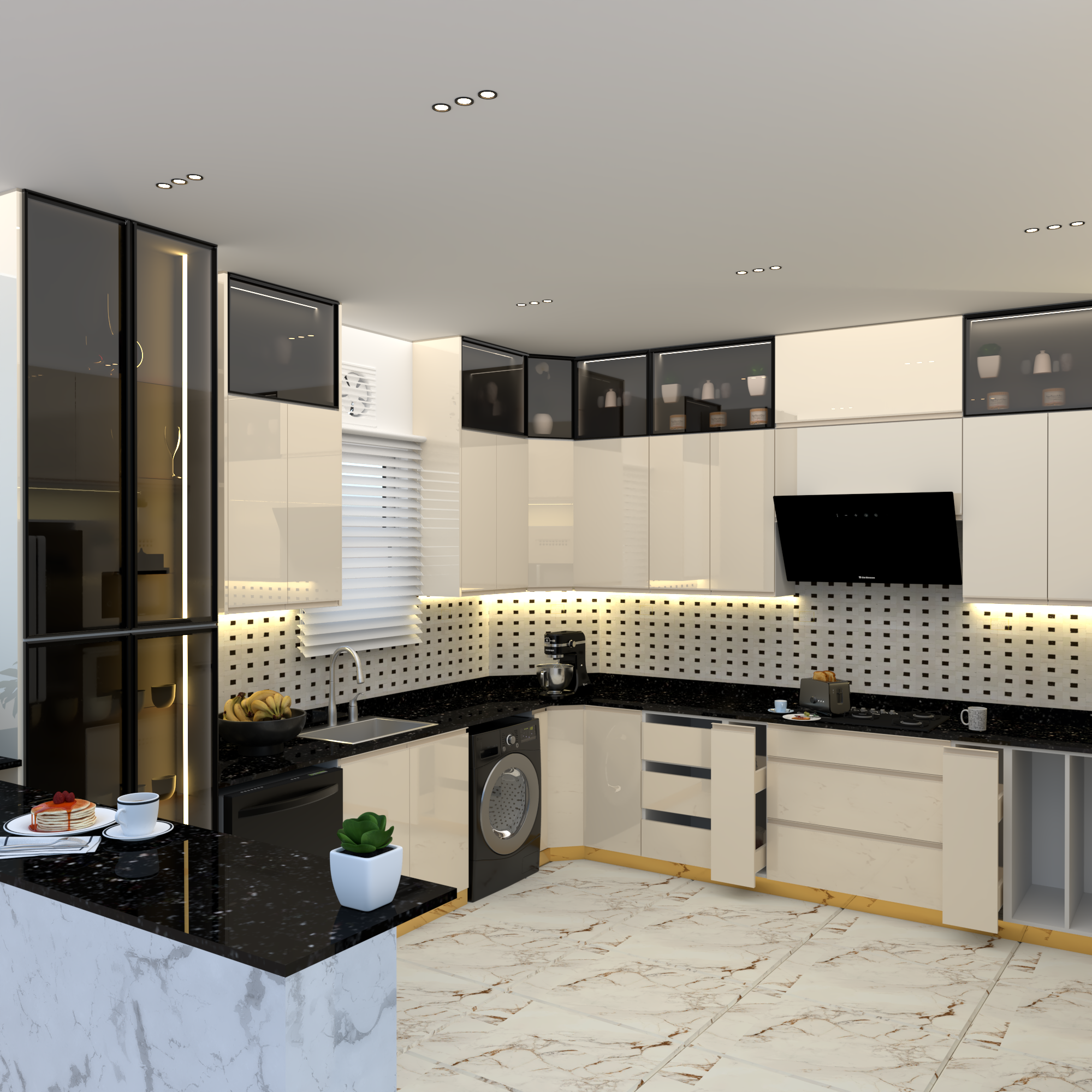 kitchen in Sheikh Zayed-3