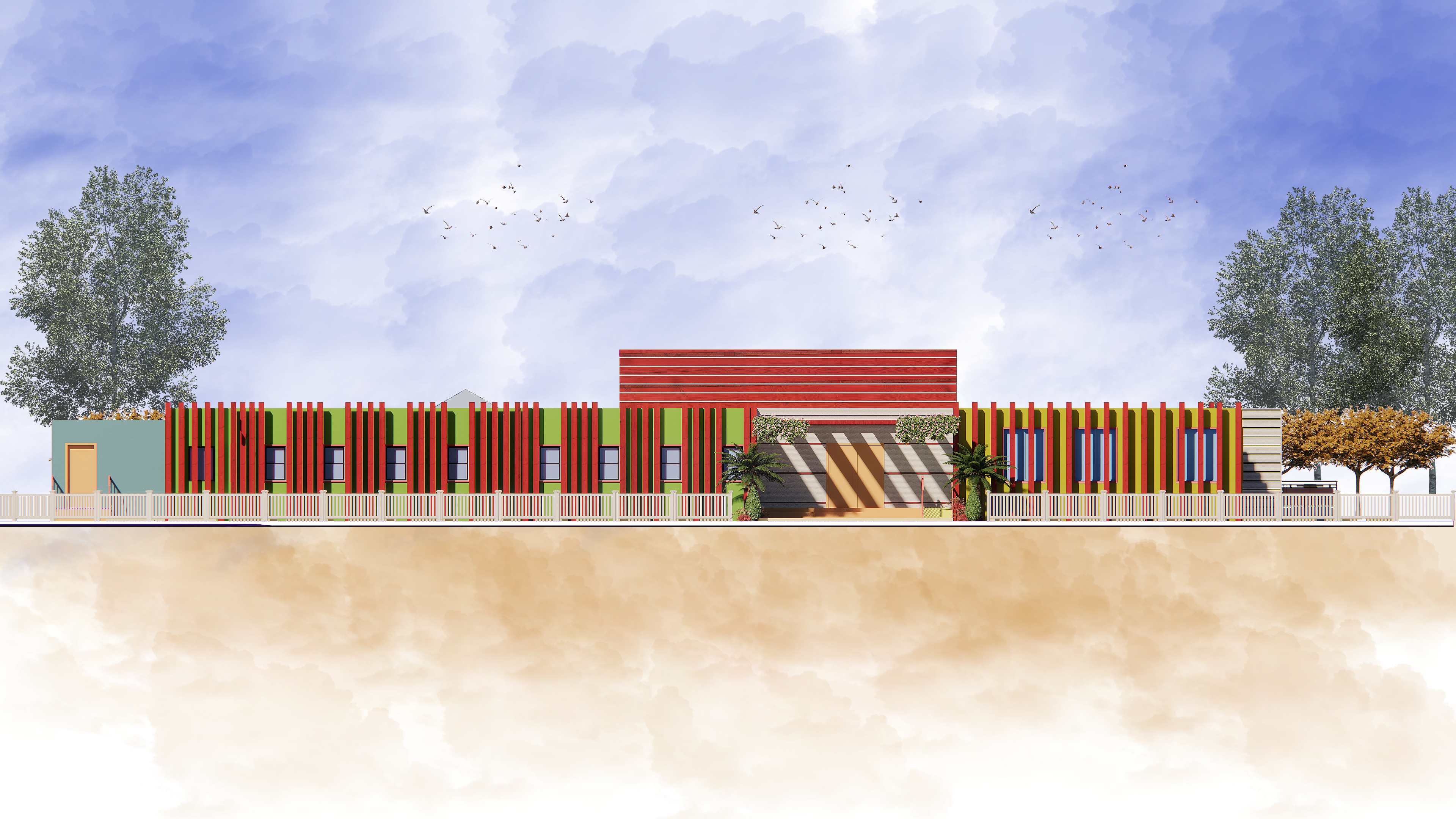 文化儿童中心项目丨美术建筑系-13