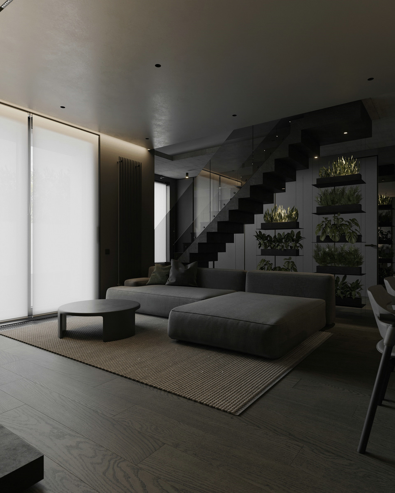 黑色系复试公寓设计 一种极致的高级感！-3