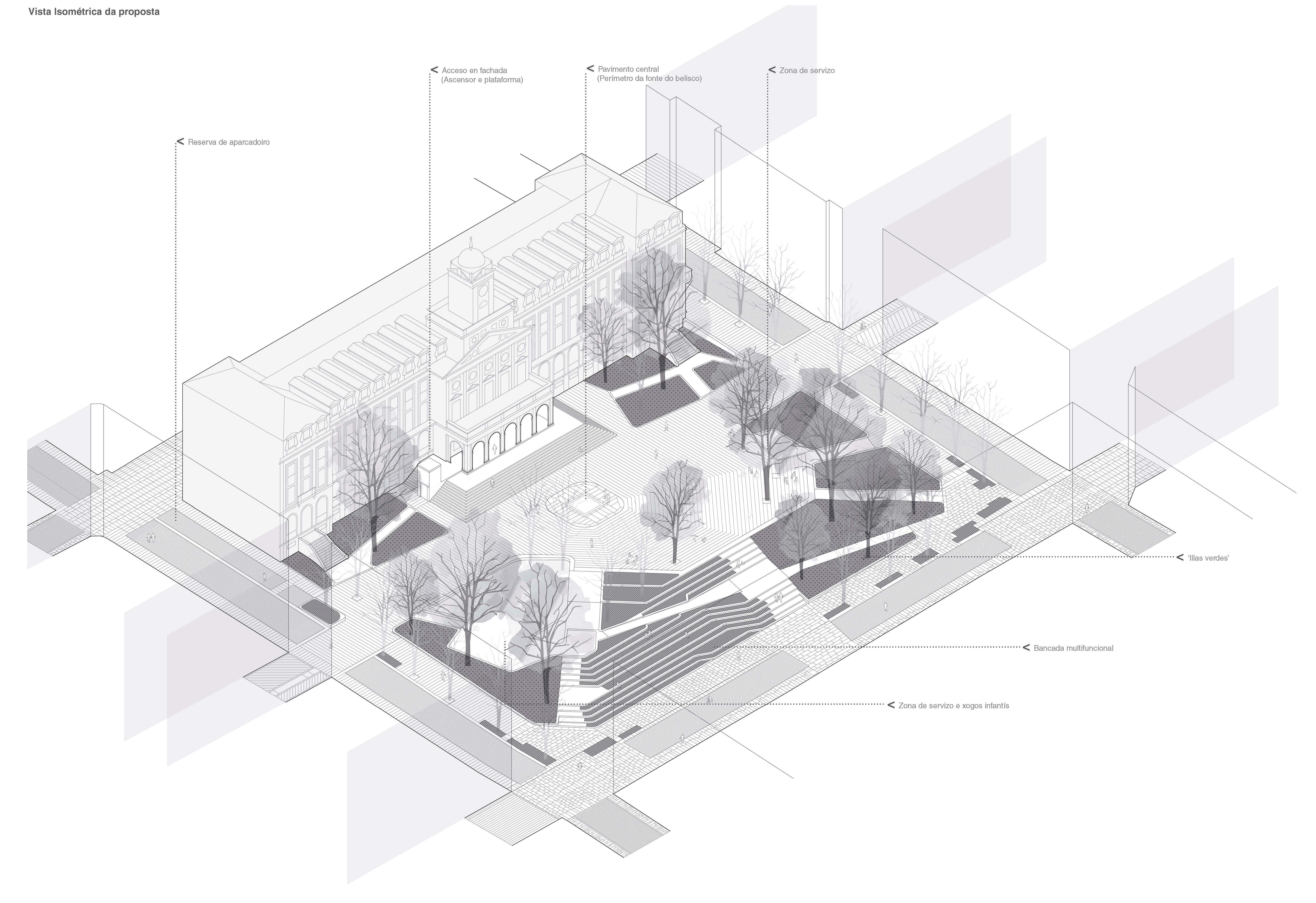 4º Accésit · 费罗尔市武器广场改造前期项目丨西班牙丨LOAIRA | GCMP-34