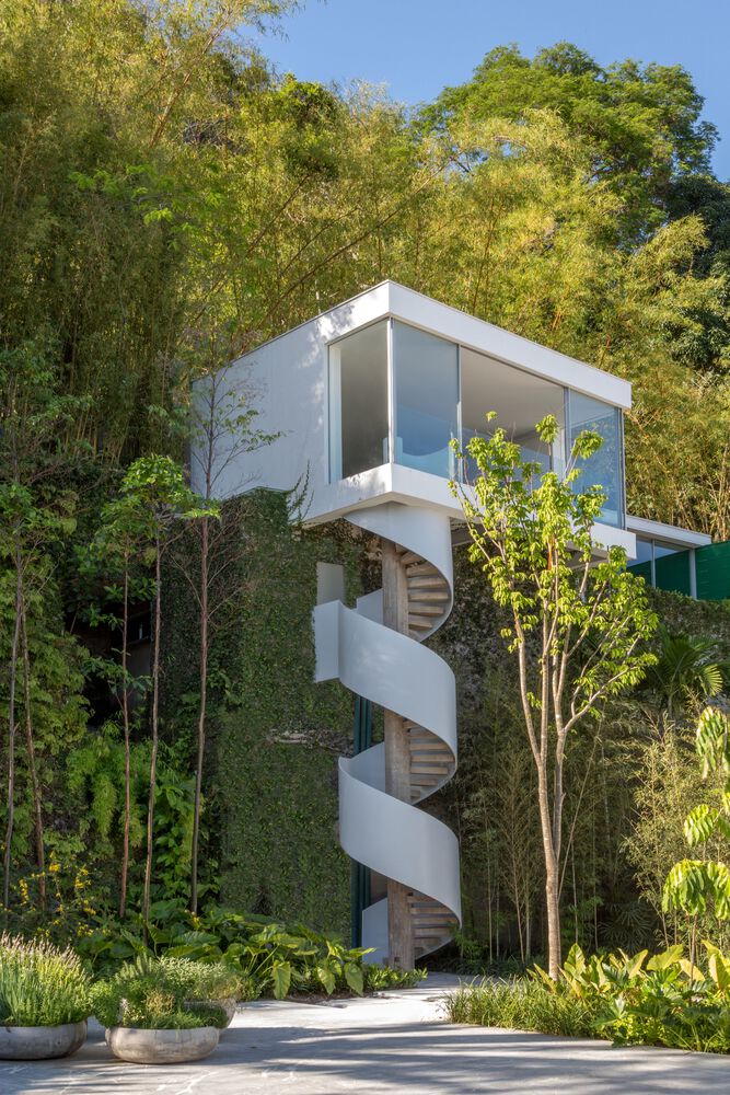 Itaúna House · 巴西里约热内卢的垂直景观别墅设计丨Siqueira + Azul Arquitetura-32