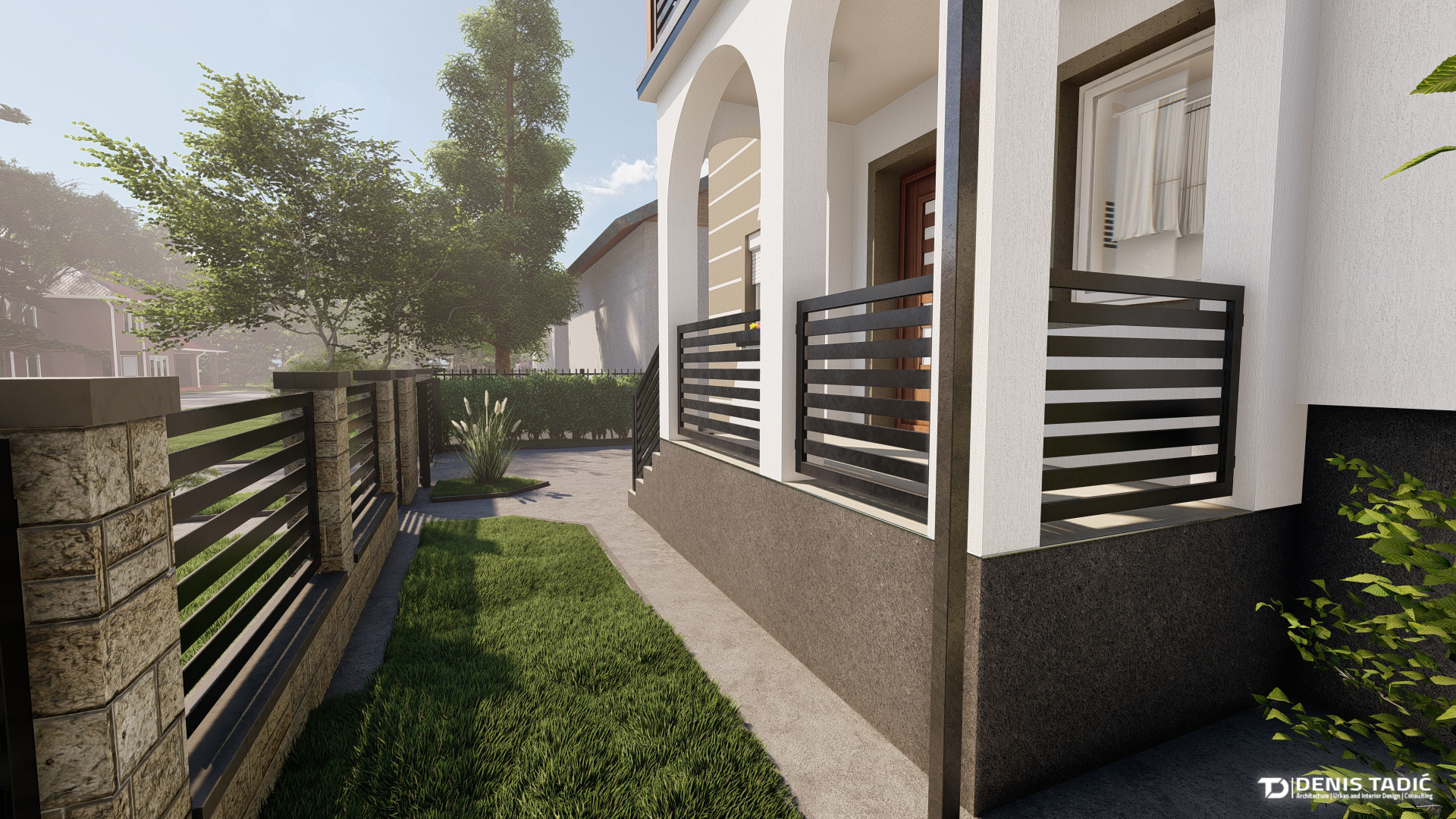 Erceg  外立面,大门和庭院的装修-10