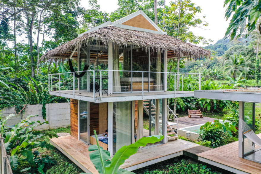 热带森林旁的钢木住宅 · Casas,Cahuita,Costa Rica-14