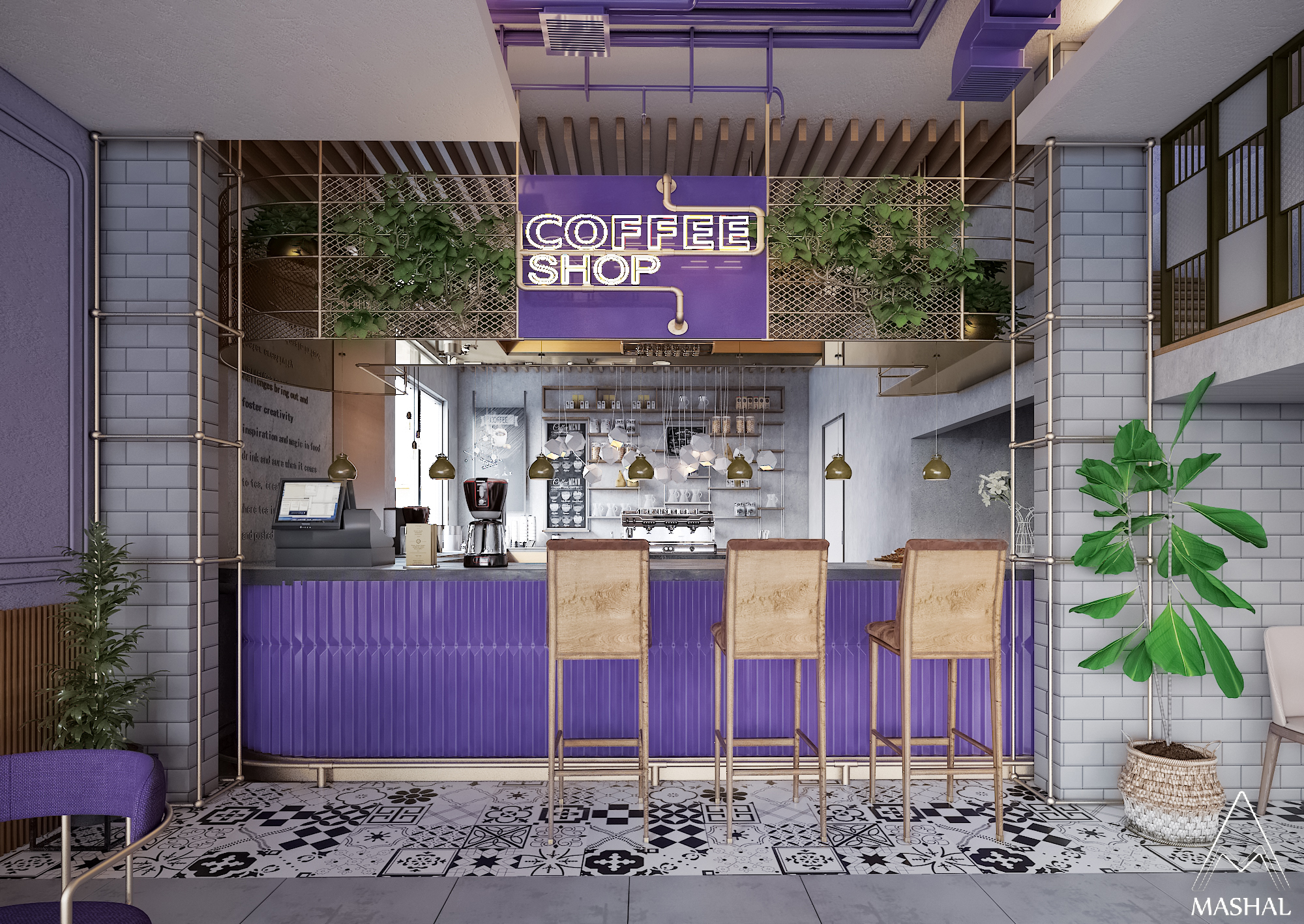 Coffee shop - Interior design-1