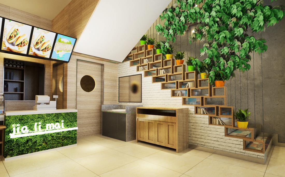 面食快餐店设计案例 | 一层餐厅空间规划-8