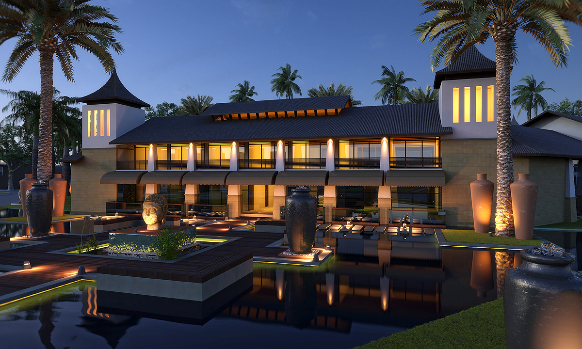 3D 建筑设计师打造的多功能商业空间-7