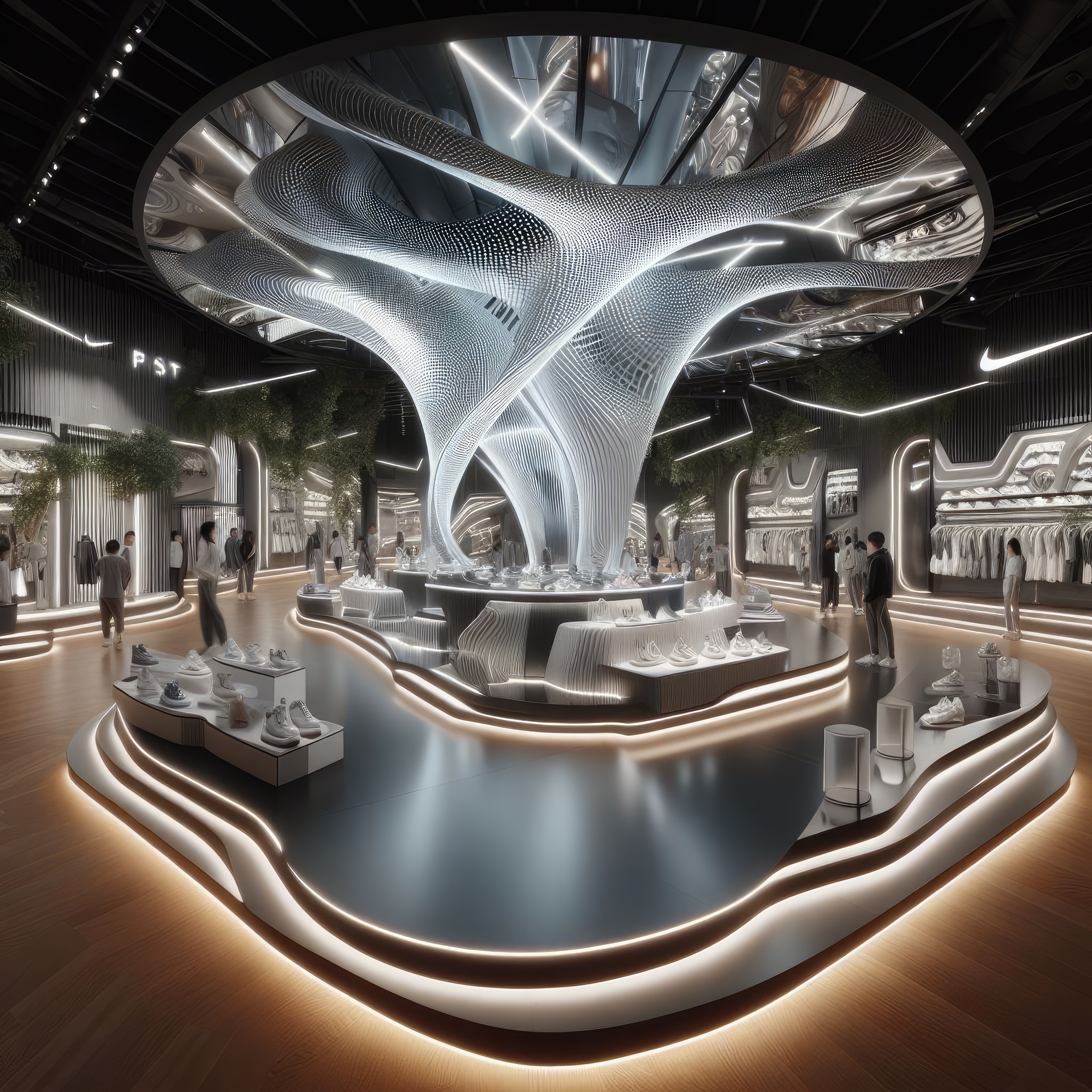 Nike futuristic ai generated store-8