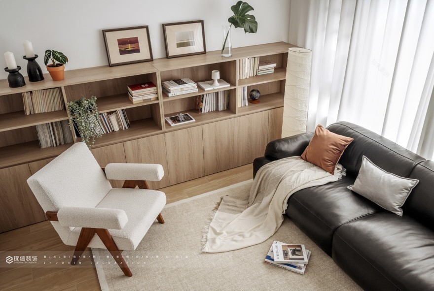 海月平湖现代原木混搭风设计丨中国重庆丨琢信装饰-7