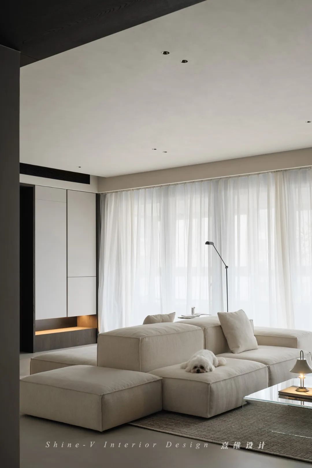 漫步云端 · 188㎡传统精装房爆改意式极简家丨中国南京丨熹维设计-23