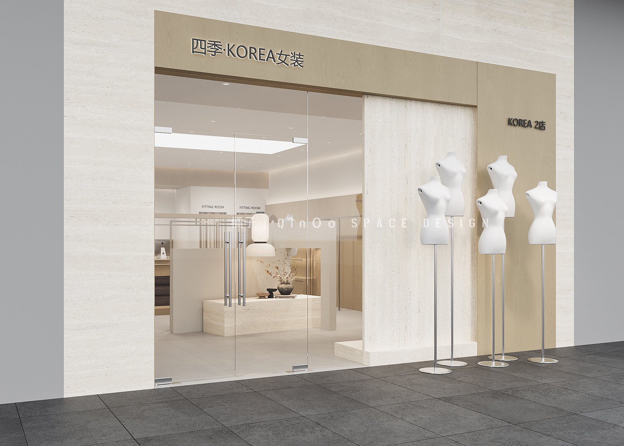 四季·KOREA · 60㎡韩系休闲品质女装店铺设计丨中国重庆-8