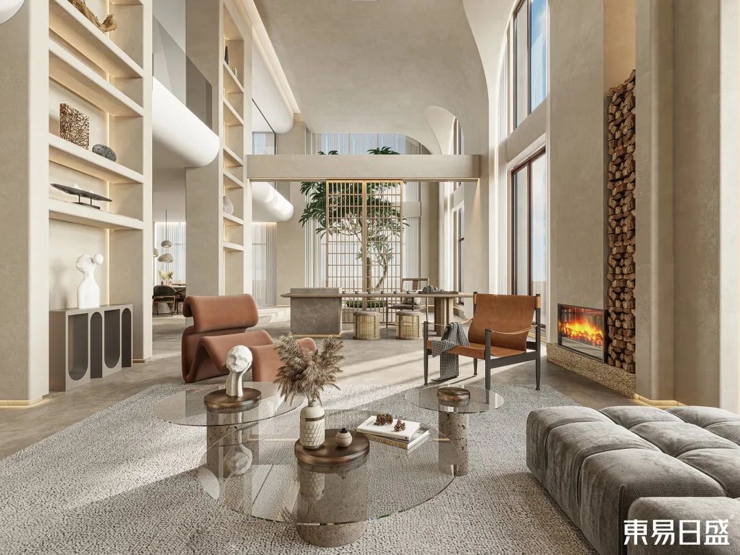 210㎡跃层装修，毫不「网红」的侘寂风-19