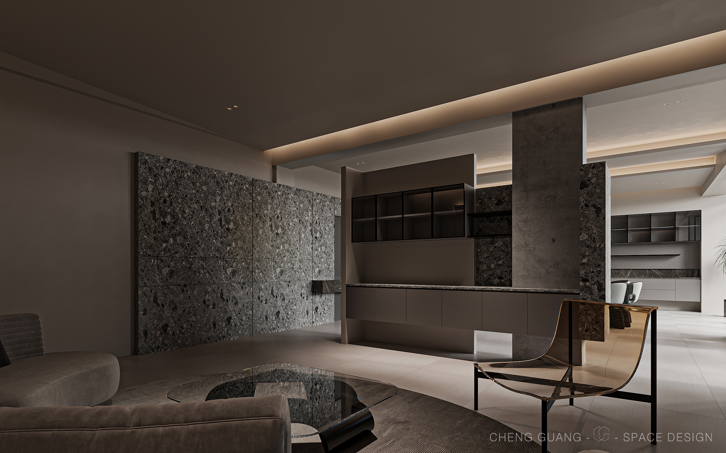 会客室· 乘光·大地色系丨中国潮州丨乘光空间设计-7