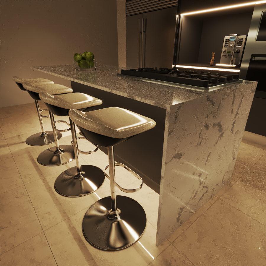 Renderizado 3D Cocina-4