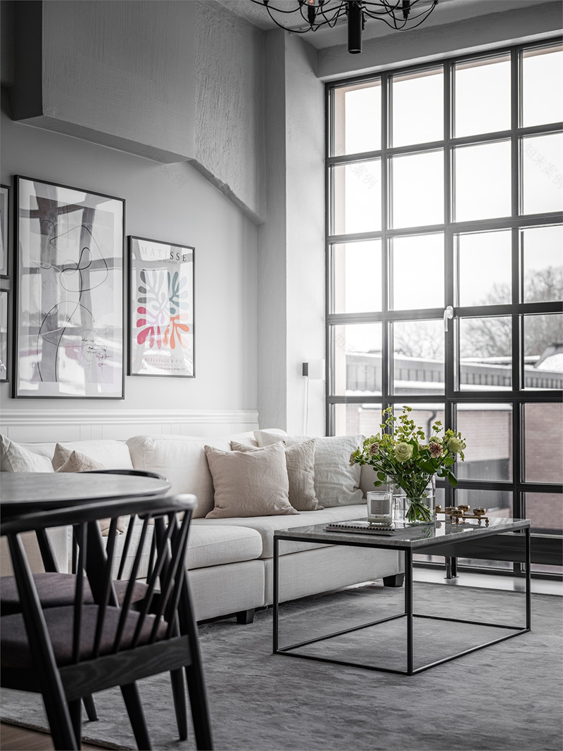 斯德哥尔摩前工厂建筑中的纯北欧风格内饰-2