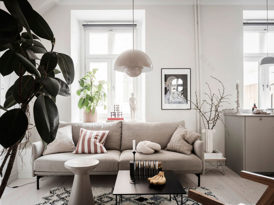 瑞典 28 平米精致蜗居 | 功能分区、迷你风格两不误-6