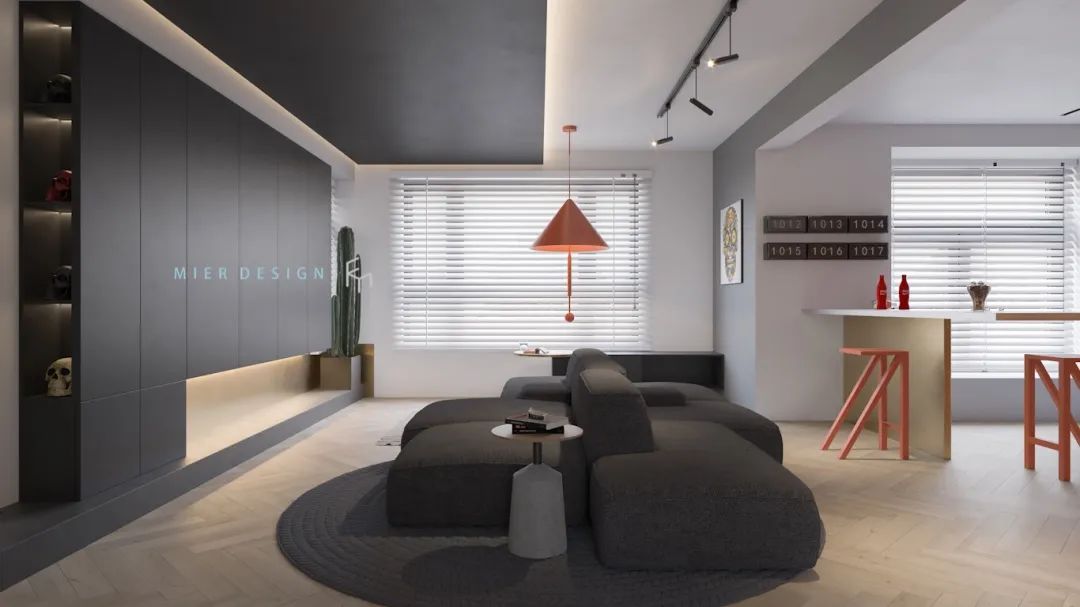 天津 128㎡现代工业风居所 | 讲述“就算世界无童话”的生活故事-10