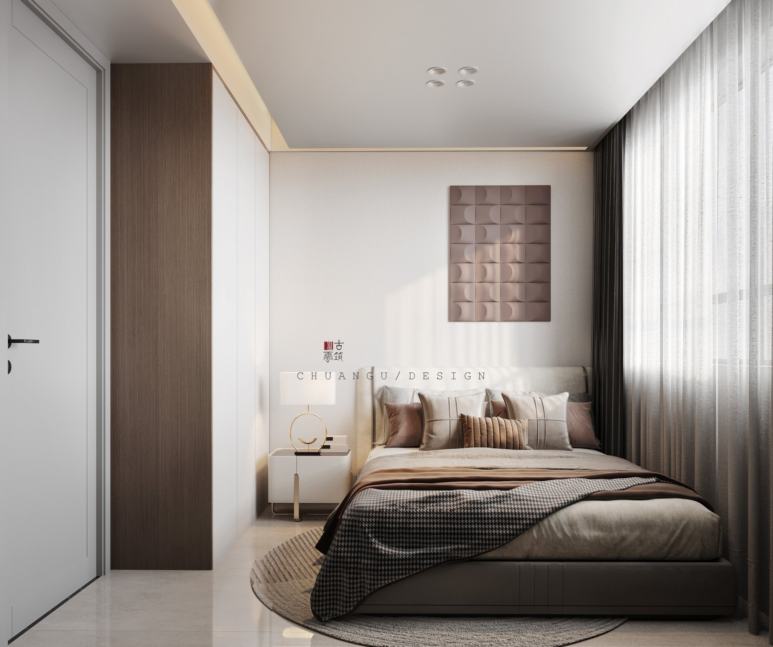 川古云筑丨现代极简无主灯丨中国郑州丨川古云筑空间设计-12