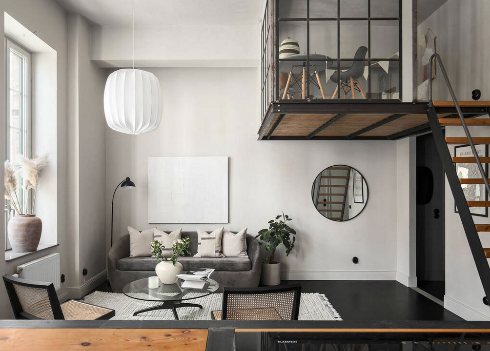 瑞典工业风公寓 | 旧钢琴工厂的现代演绎-1