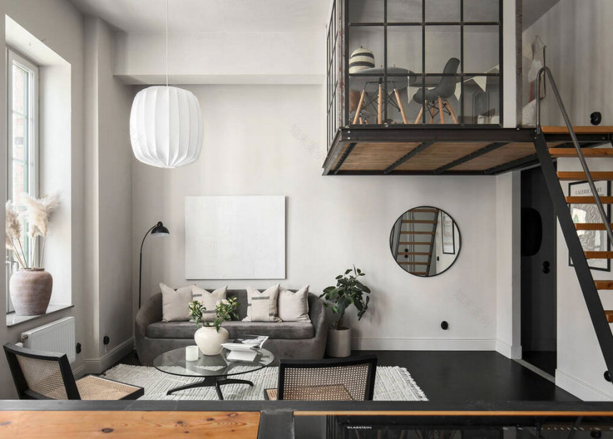 瑞典工业风公寓 | 旧钢琴工厂的现代演绎-1