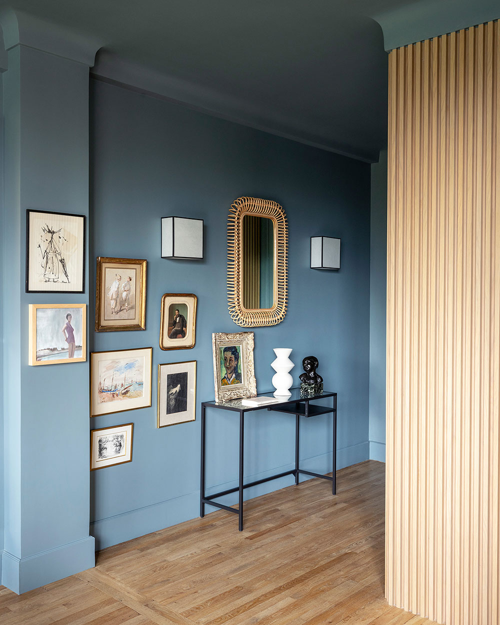 巴黎独特复式公寓 | 工业风与色彩艺术的完美融合-5