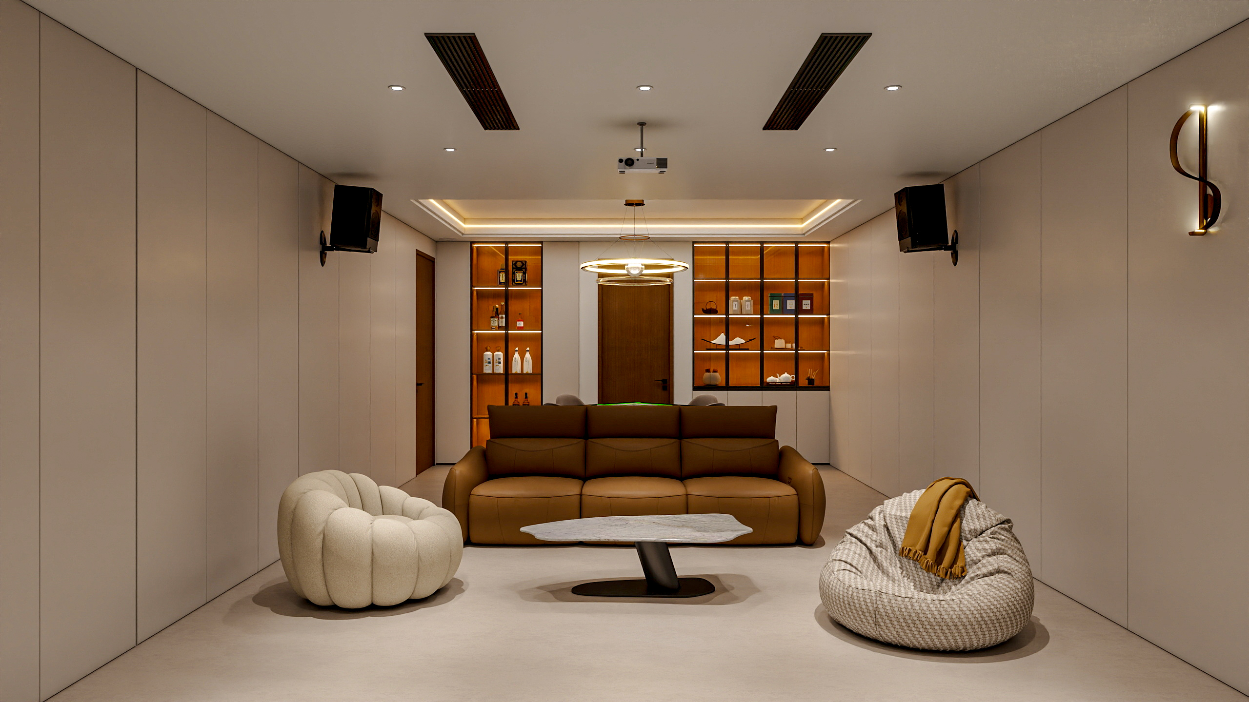 四川成都花间君邸（603平方现代极简底跃四居室）-18