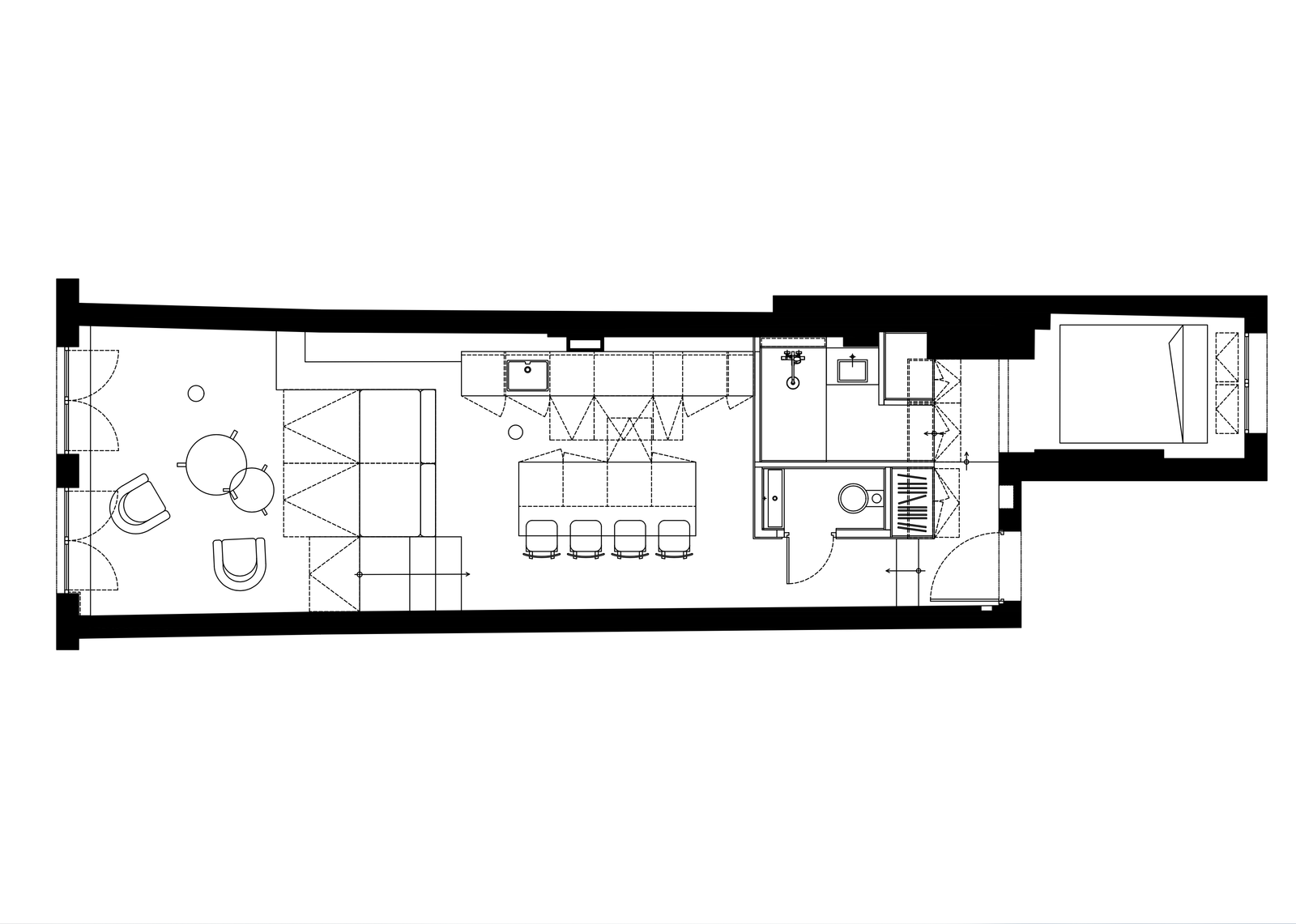 巴黎近哈勒花园50平米小公寓翻新丨法国巴黎丨Boclaud Architecture-59