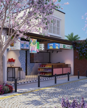 Khu check - in Chủ đề Mùa xuân Hàn Quốc