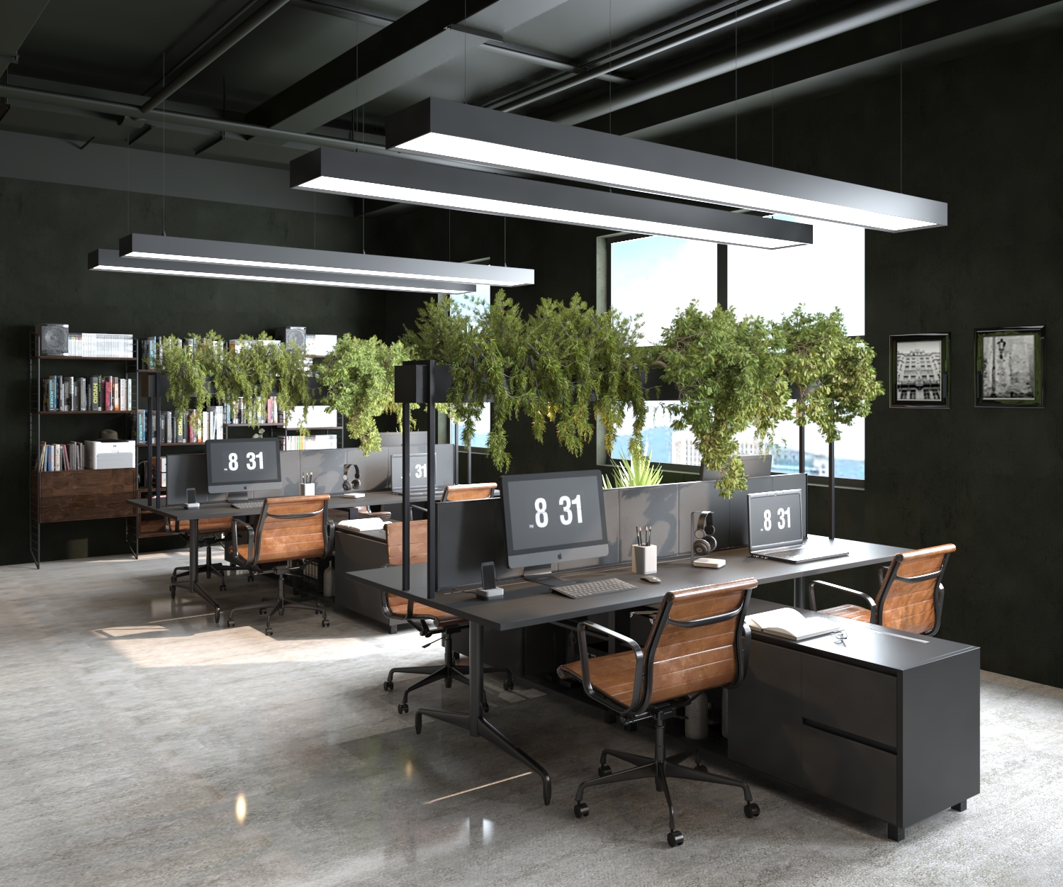 industrial style staff area-0