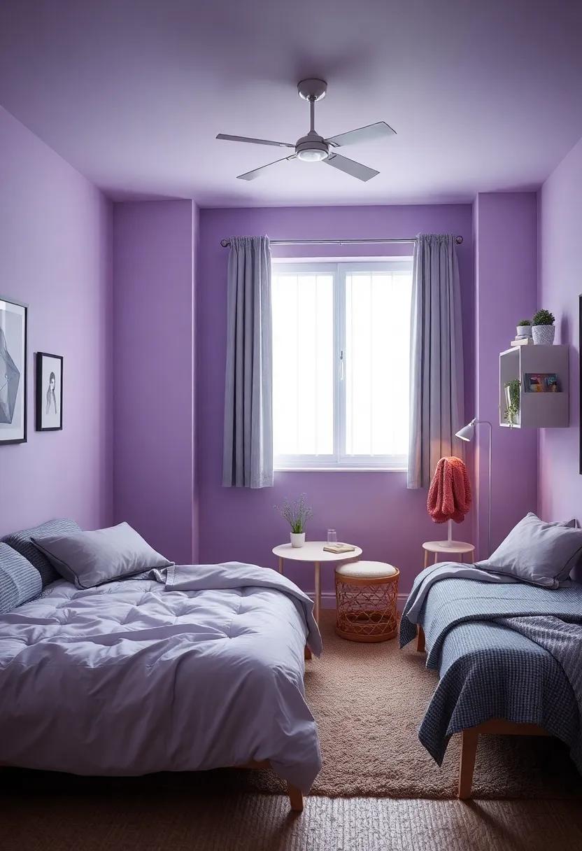 薰衣草与灰色女孩房改造-168