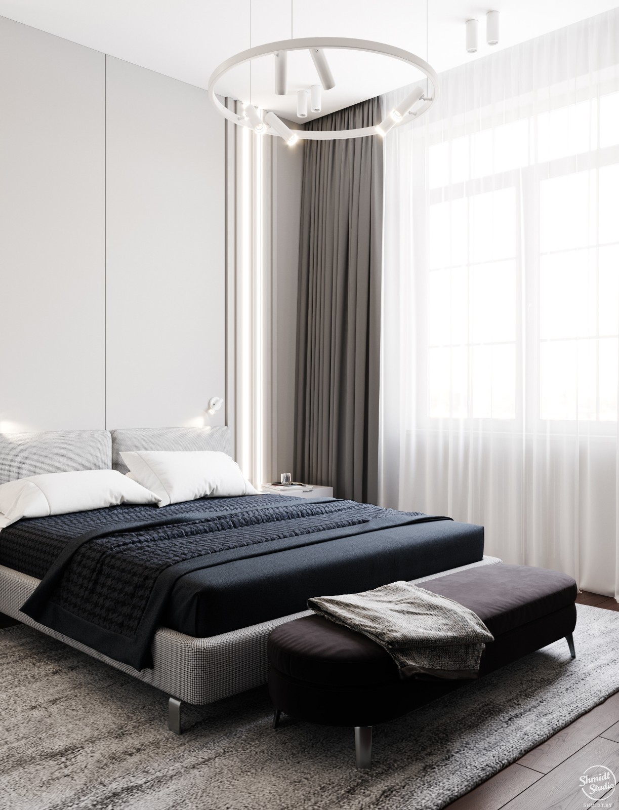 明斯克 100m²现代优雅住宅设计-29