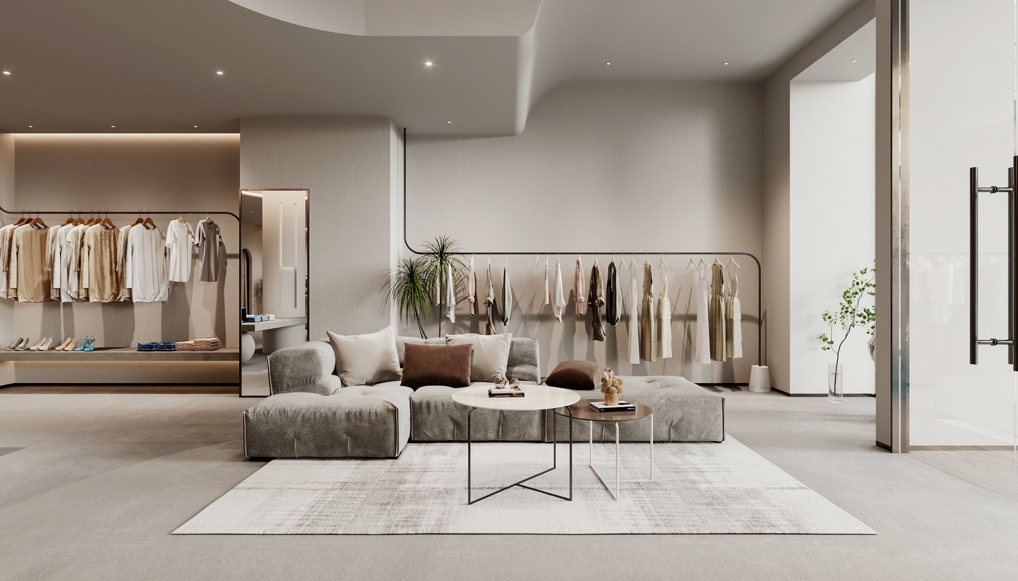 “时间的痕迹” 重拾记忆，侘寂风服装店设计-3