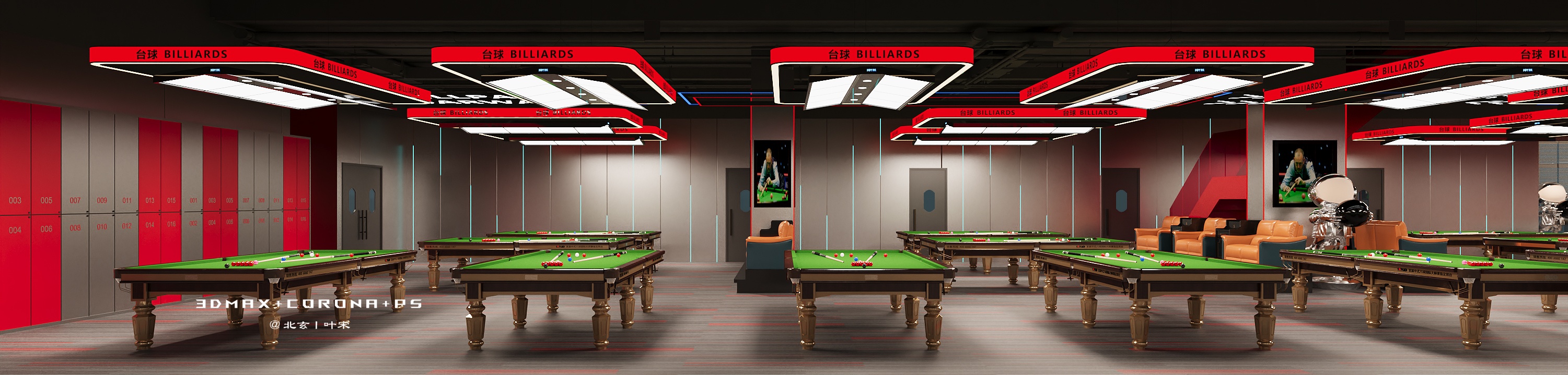 台球室设计案例丨台球桌上见真章！-8
