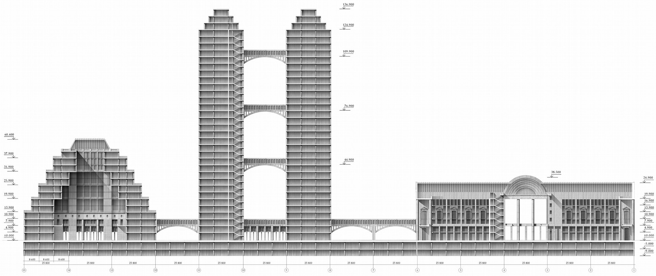 Perm 市行政商业中心 | 现代风格展现多功能空间魅力-4